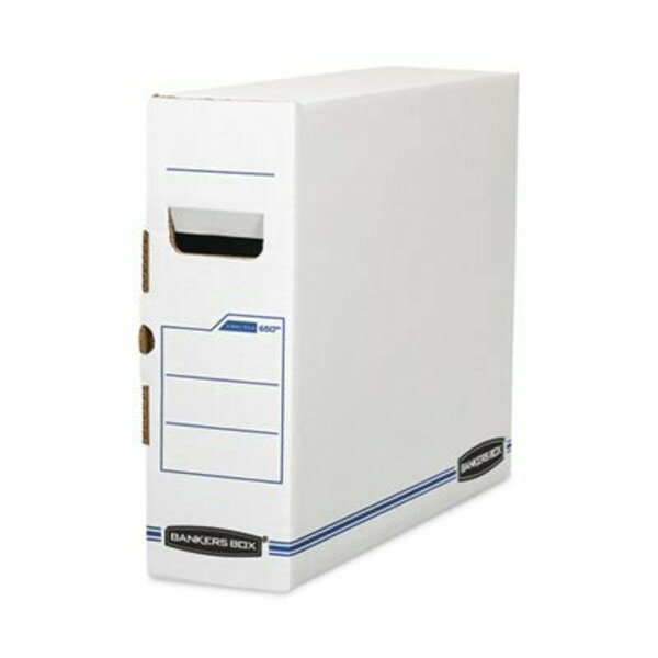 Fellowes BankersBox, X-RAY STORAGE BOXES, 5in X 18.75in X 14.88in, WHITE/BLUE, 6PK 00650